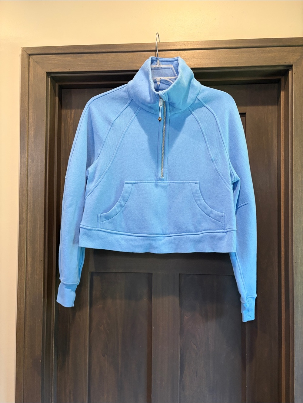 Lululemon Athletica oversized Scuba Cropped Half-Zip Pullover